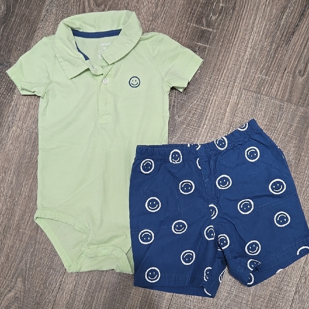 Carter's Baby Outfit with Smiley Faces